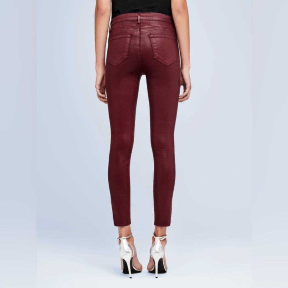 L’AGENCE Margot Coated Skinny Jeans - Picture 2 of 10